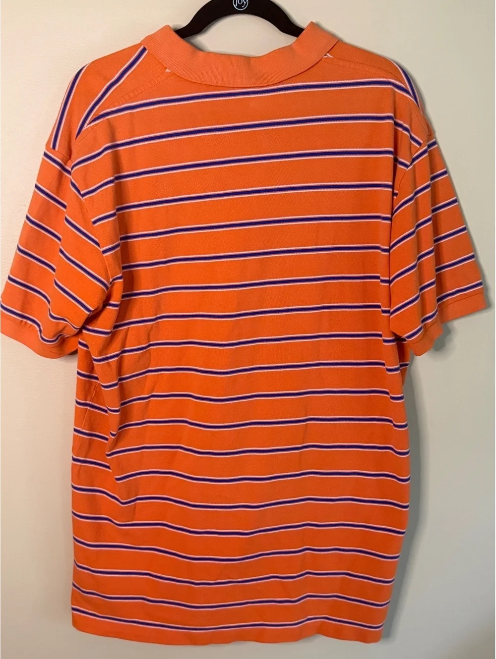 Polo Ralph Lauren Orange Striped Cotton Polo Shirt XL